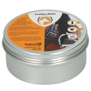 Excellent leder en zadelbalm bruin